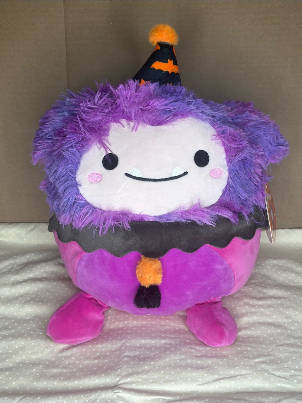 NWT Squishmallows Woxie The Magenta Bigfoot Clown Halloween 12 inches Plushie